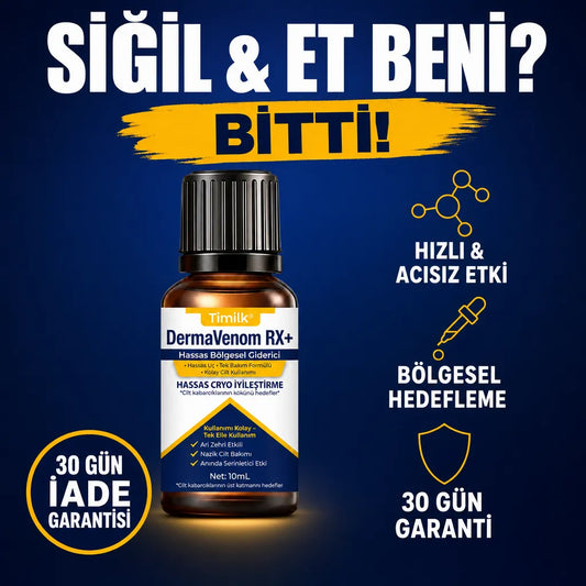 Timilk® DermaVenom RX+ - Siğil ve Et Beni Yağı