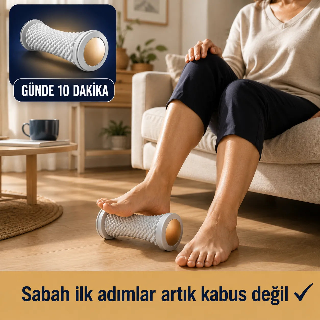 Timilk StepRoll™ - Topuk Dikeni Masaj Silindiri