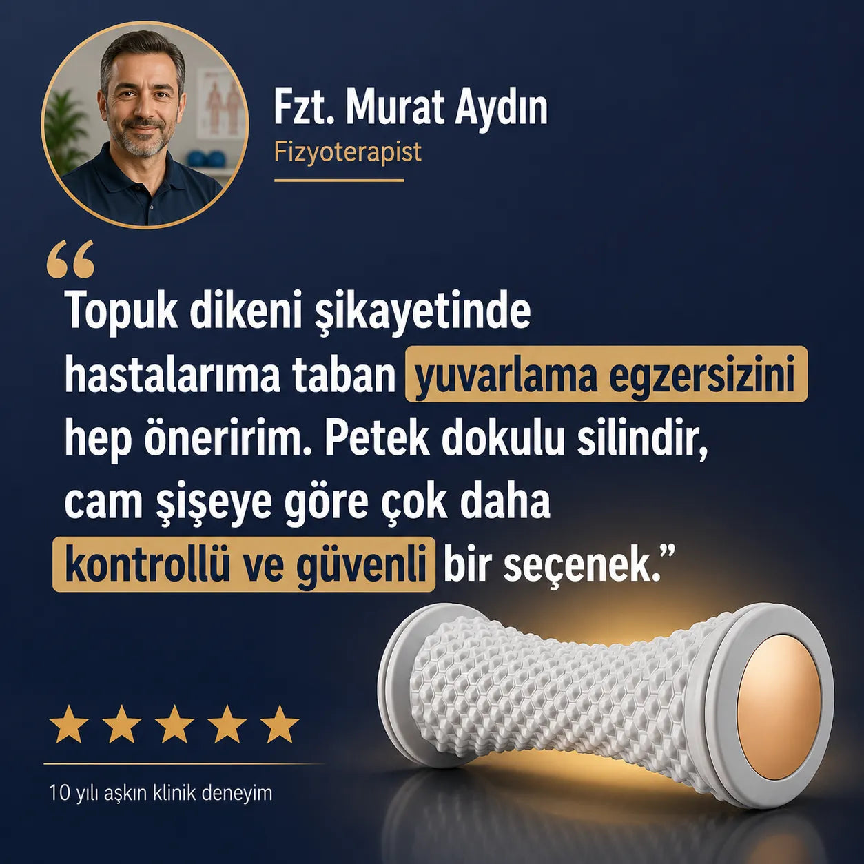 Timilk StepRoll™ - Topuk Dikeni Masaj Silindiri